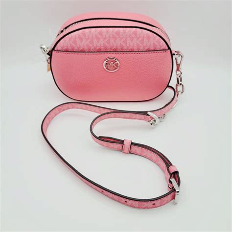 michael kors tea rose crossbody|Michael Kors JET SET GLAM SMALL FRONT POCKET OVAL .